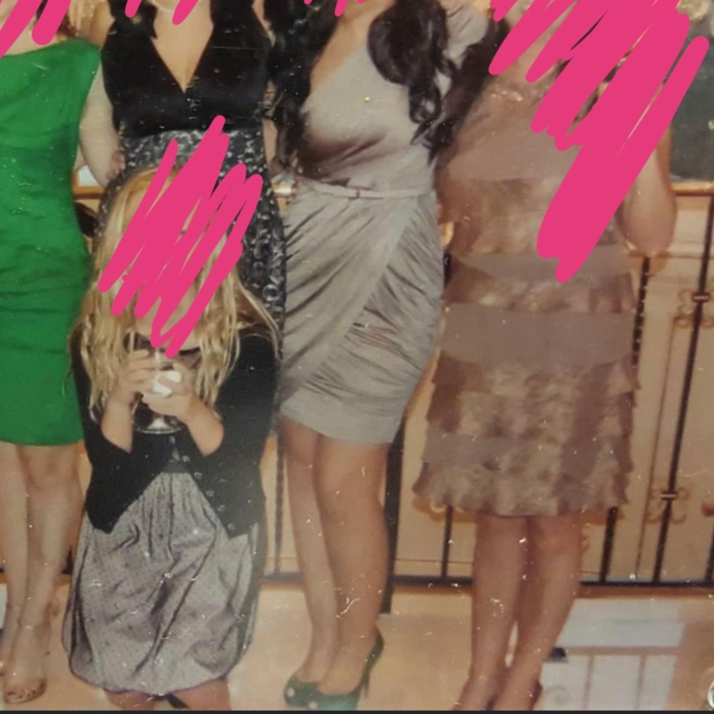 Bebe stretch one shoulder dress